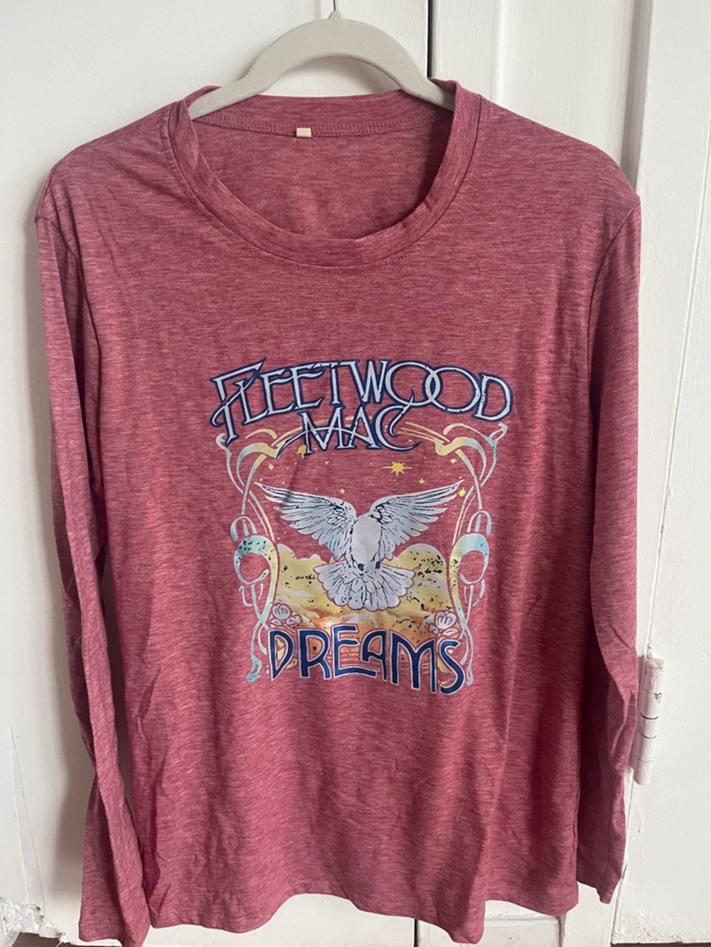 Fleetwood Mac 'Dreams' Pink Graphic Long Sleeve Tee